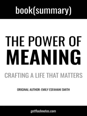cover image of Book Summary: The Power of Meaning